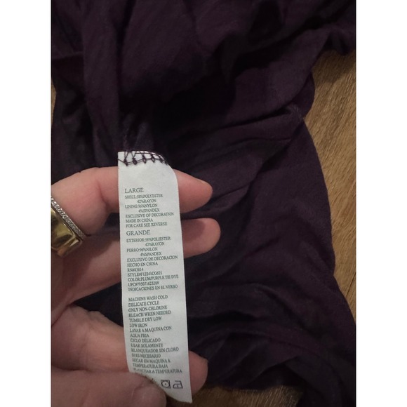 Athleta Tank Top Women's Large Purple Sleeveless Athletic Workout Casual - Picture 3 of 3